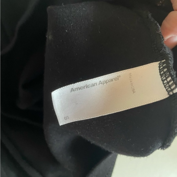 💚3/$15💚 American Apparel| SMALL | Black Polka Dot Mesh Midi Long Sleeve - Picture 8 of 8